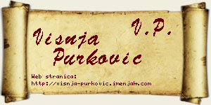 Višnja Purković vizit kartica